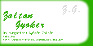zoltan gyoker business card